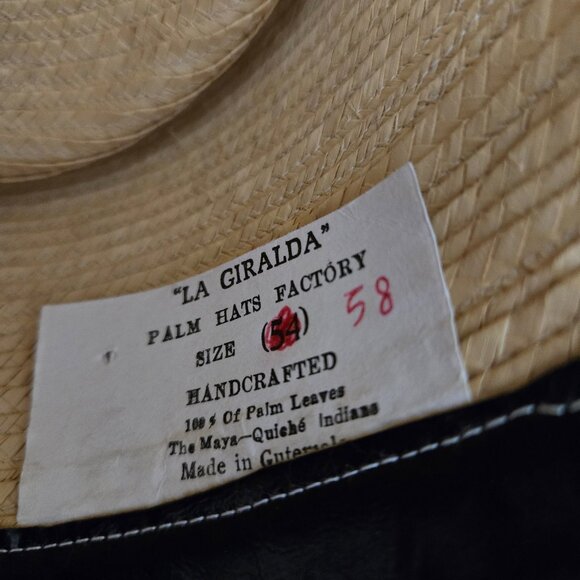 The Palm Hats Factory "La Giralda" Crafted by The Maya-Quiche Indians Panama Hat - Picture 7 of 8